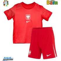 Polen Bortedraktsett Barn EM 2024 Kortermet (+ Korte bukser)